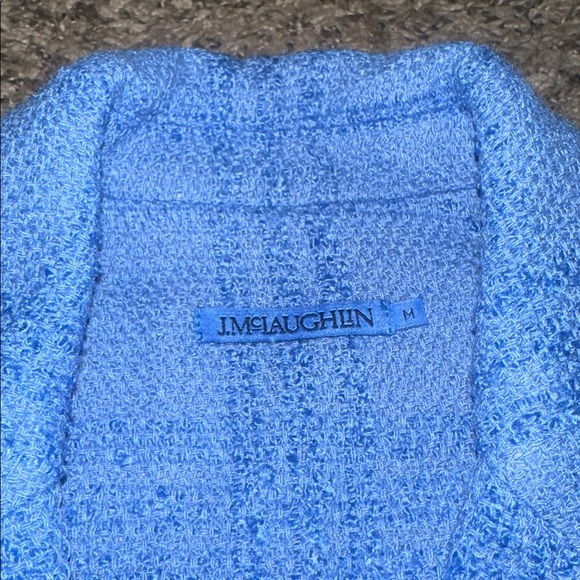 J.McLaughlin French Blue Claudie Women's Tweed Jacket - Picture 8 of 10